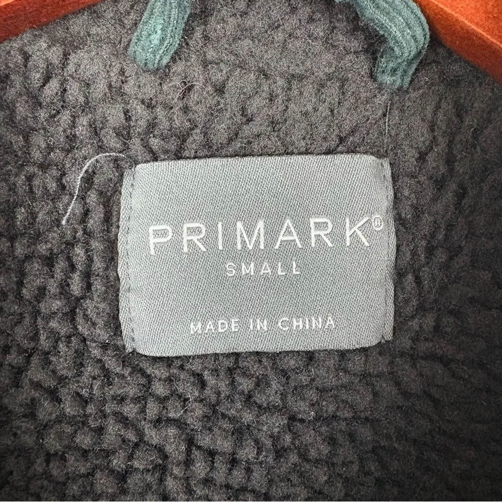 Primark Courdoroy Sherpa Lined Button Up‎ Jacket